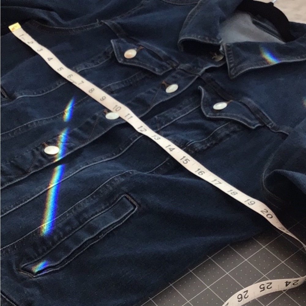 Dark Wash Denim Jacket size L - Picture 3 of 3